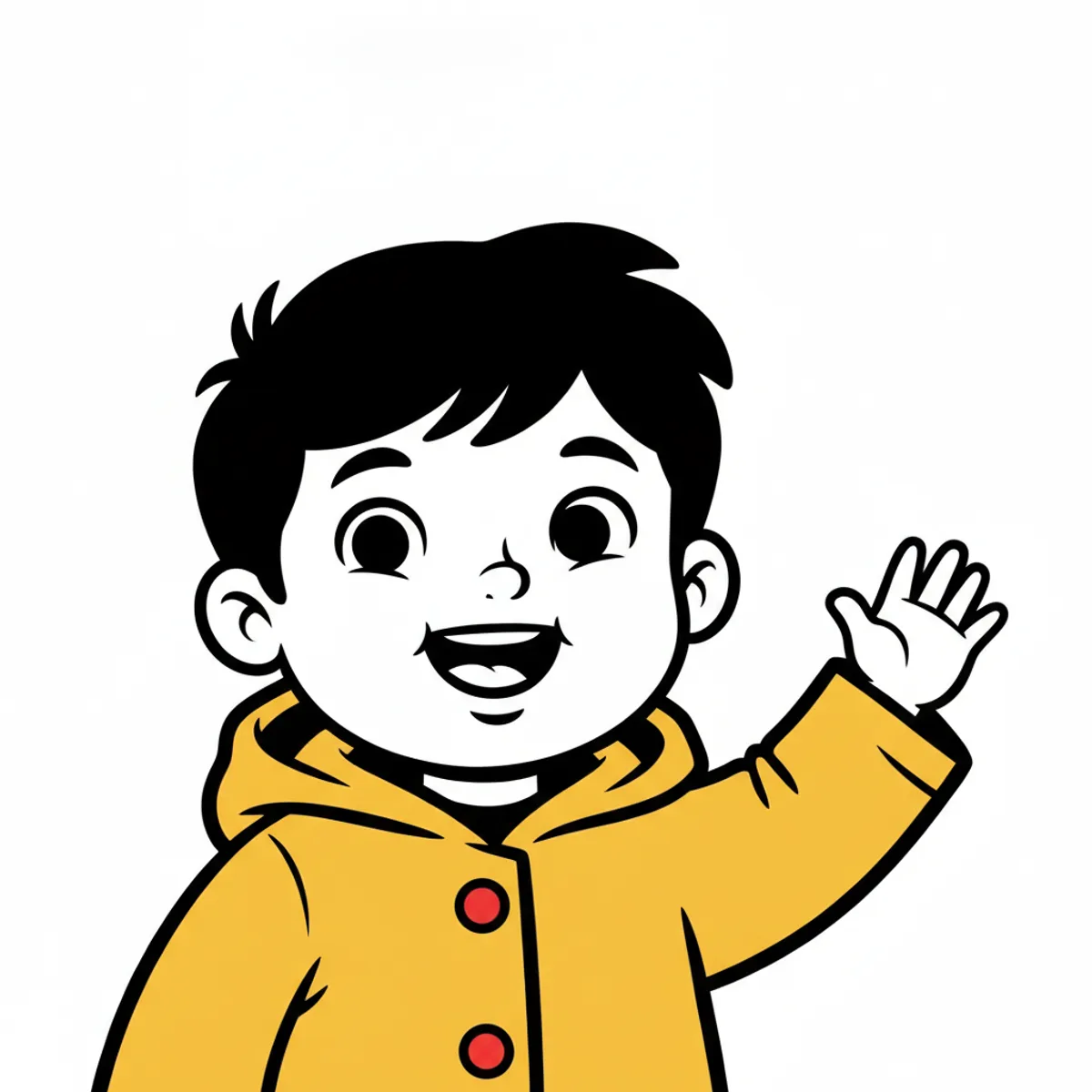 High-contrast baby — sample illustration